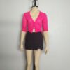 Chompa hilo fucsia S