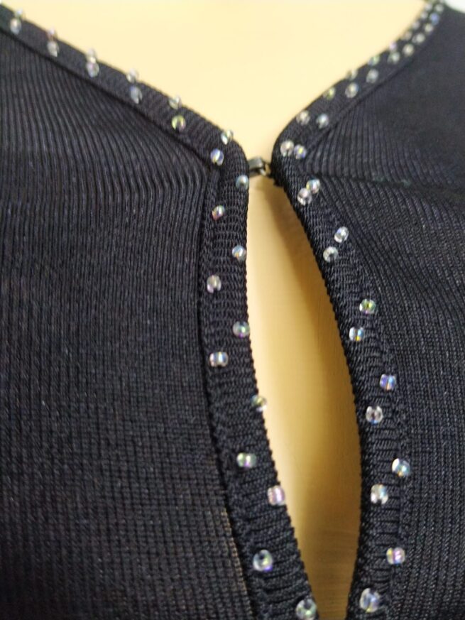 Blusa hilo negro XS - Imagen 4