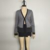 Chompa gris lineas mostaza M - Imagen 4