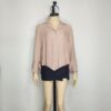 Blusa tipo lino topo M - Imagen 3
