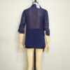 Blusa gasa azul M - Imagen 2