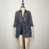 Blusa azul gasa ajustable L