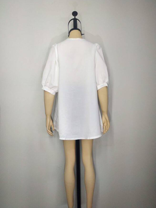 Polivestido blanco M - Imagen 3