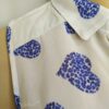 Blusa gasa blanco corazón azul S - Imagen 4
