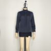 Blusa negra satín M - Imagen 2