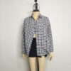 Camisa cuadros negro blanco oversize M
