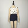 Blusa crema corazones ML