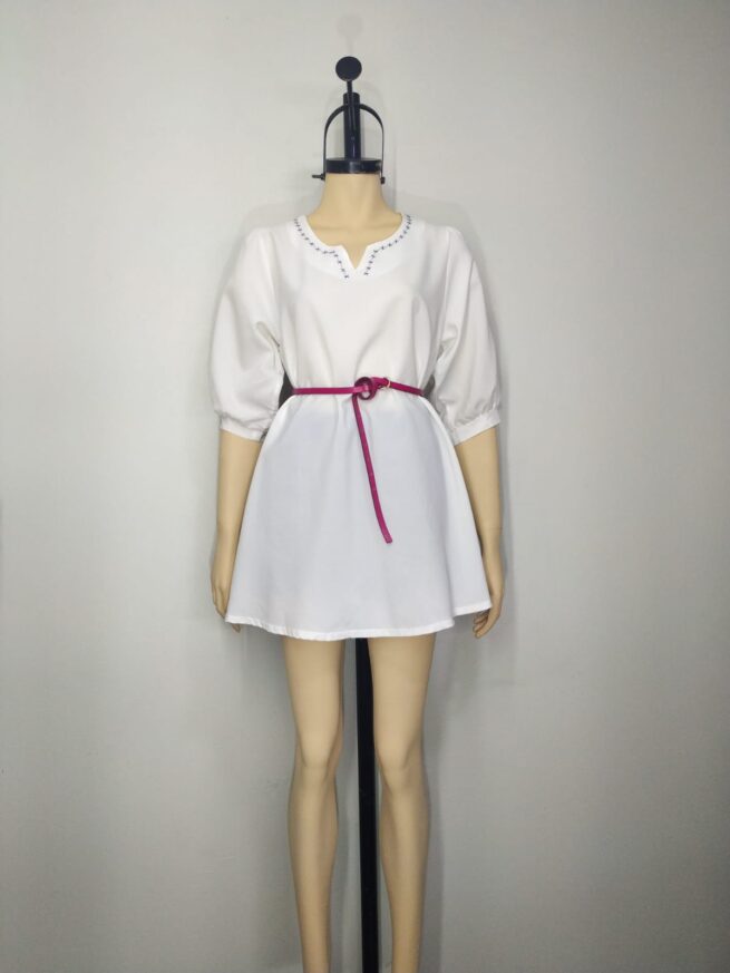 Polivestido blanco M - Imagen 2