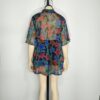 Blusa gasa zul floreada L - Imagen 2