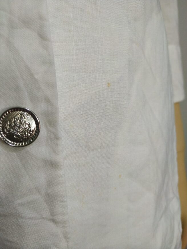 Blazer blanco tipo lino M - Imagen 4
