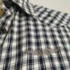 Camisa cuadros negro blanco S - Imagen 5