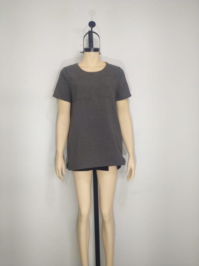 Blusa Verde grisaceo M - Imagen 3