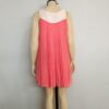 Vestido coral tableado M - Imagen 3