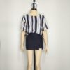 Blusa rayas gris y negro M