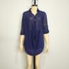 Blusa gasa azul M
