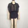 Blusa gasa negra ML - Imagen 3