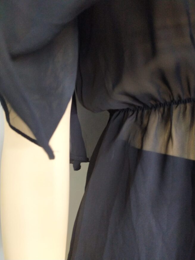 Blusa gasa negra S M - Imagen 3