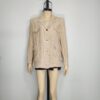 Blazer beige tipo lino L