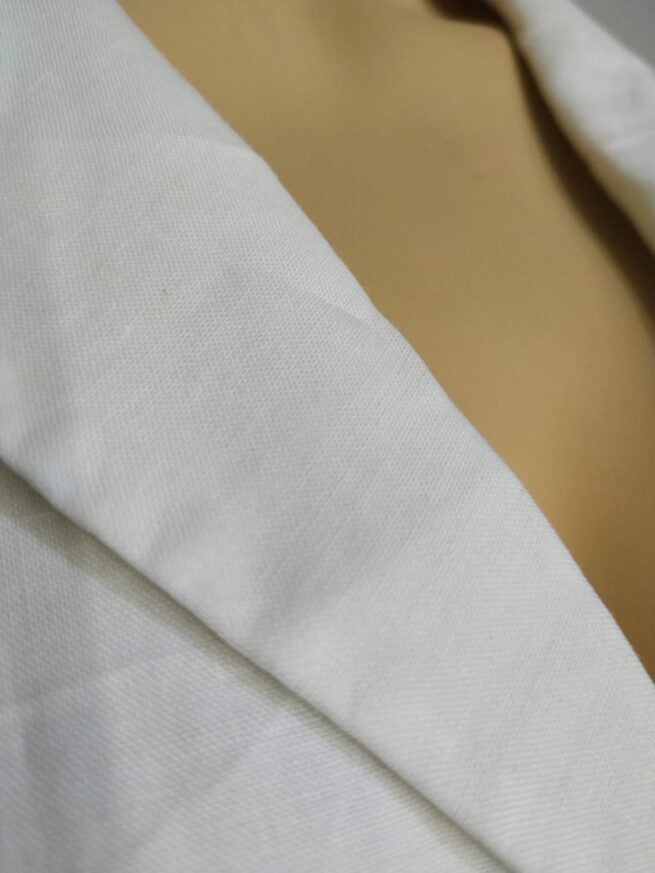 Blazer blanco tipo lino M - Imagen 3