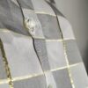 Blusa cuadros gris M - Imagen 5