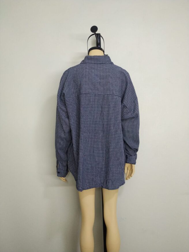 Camisa cuadros azul L - Imagen 2