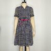 Vestido azul cuadros ML - Imagen 3