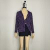 Blusa azul rayas M - Imagen 4
