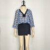 Blusa gasa acero negro L