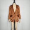 Blazer camel tipo satín S