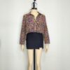 Blusa negra floreada ML