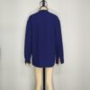 Blusa azul tipo lino L - Imagen 2