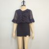 Blusa gasa azul M