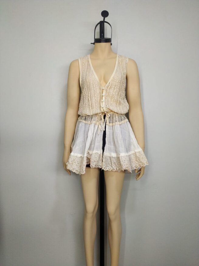 Poli vestido crema SM