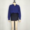 Blusa azul tipo lino L