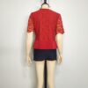 Blusa ladrillo encaje M - Imagen 2