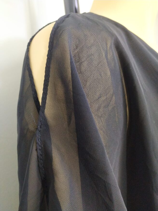 Blusa gasa negra S M - Imagen 4