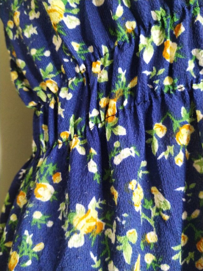 Vestido azul floreado SM - Imagen 3