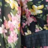 Blusa gasa negra floreada S - Imagen 4