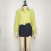 Blusa crop verde L