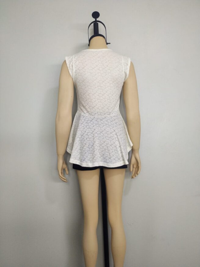 Blusa crema algodón SM - Imagen 2