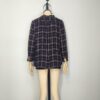 Blusa negra cuadros M - Imagen 2