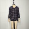 Blusa negra cuadros M - Imagen 3