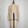 Blazer beige tipo lino L - Imagen 3