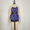 Blusa gasa azul puntos M - Imagen 3