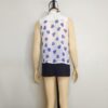 Blusa gasa blanco corazón azul S - Imagen 3