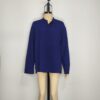 Blusa azul tipo lino L - Imagen 3