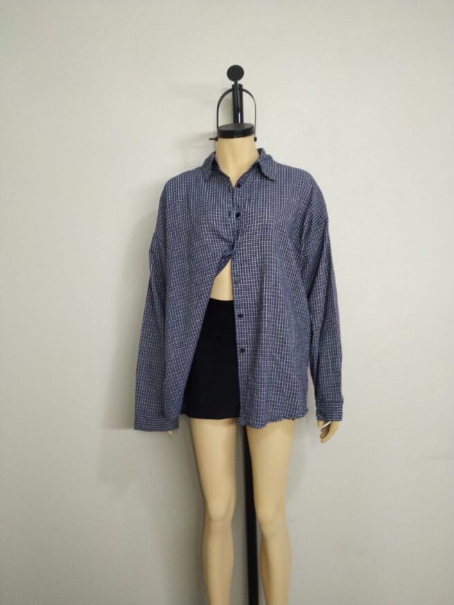 Camisa cuadros azul L