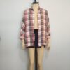 Camisa cuadros rosada M