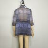 Blusa gasa azul L - Imagen 2