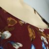 Vestido guinda floreado M - Imagen 4